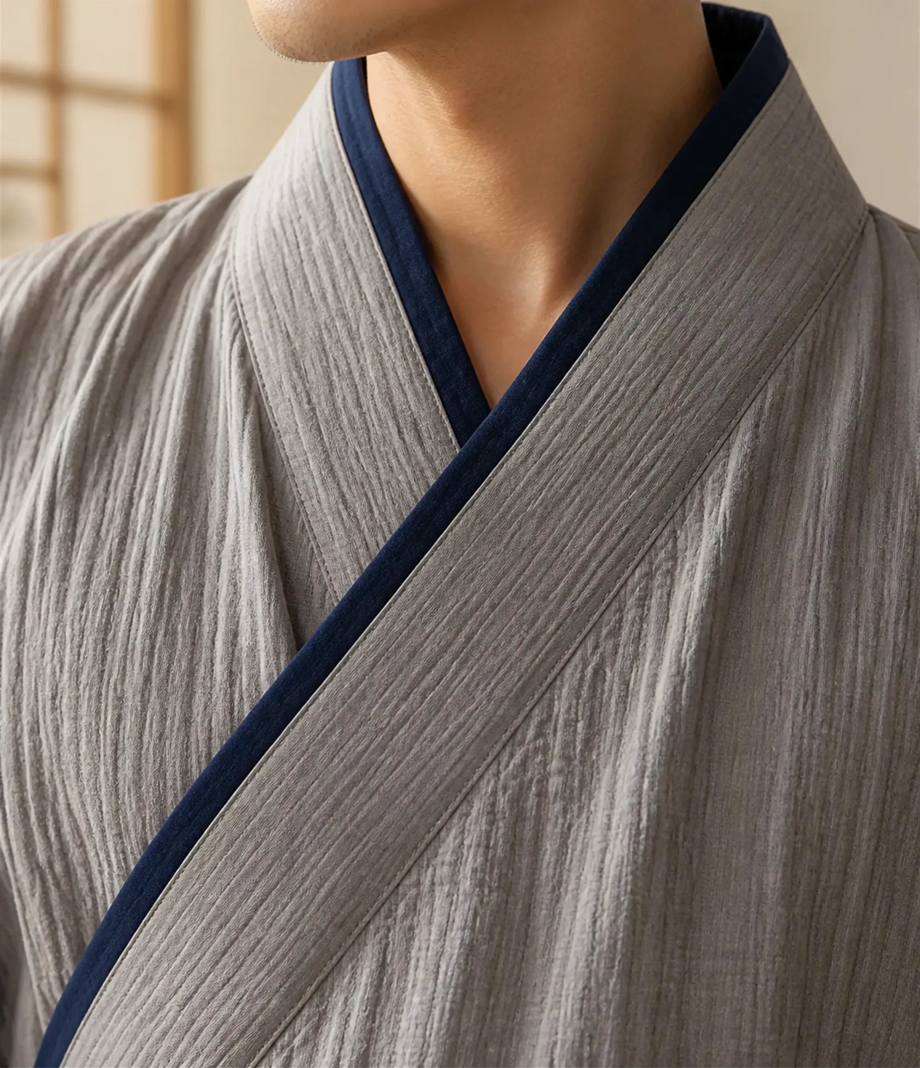 Seapoom Samue Japanese Cotton Kimono Pajamas Set