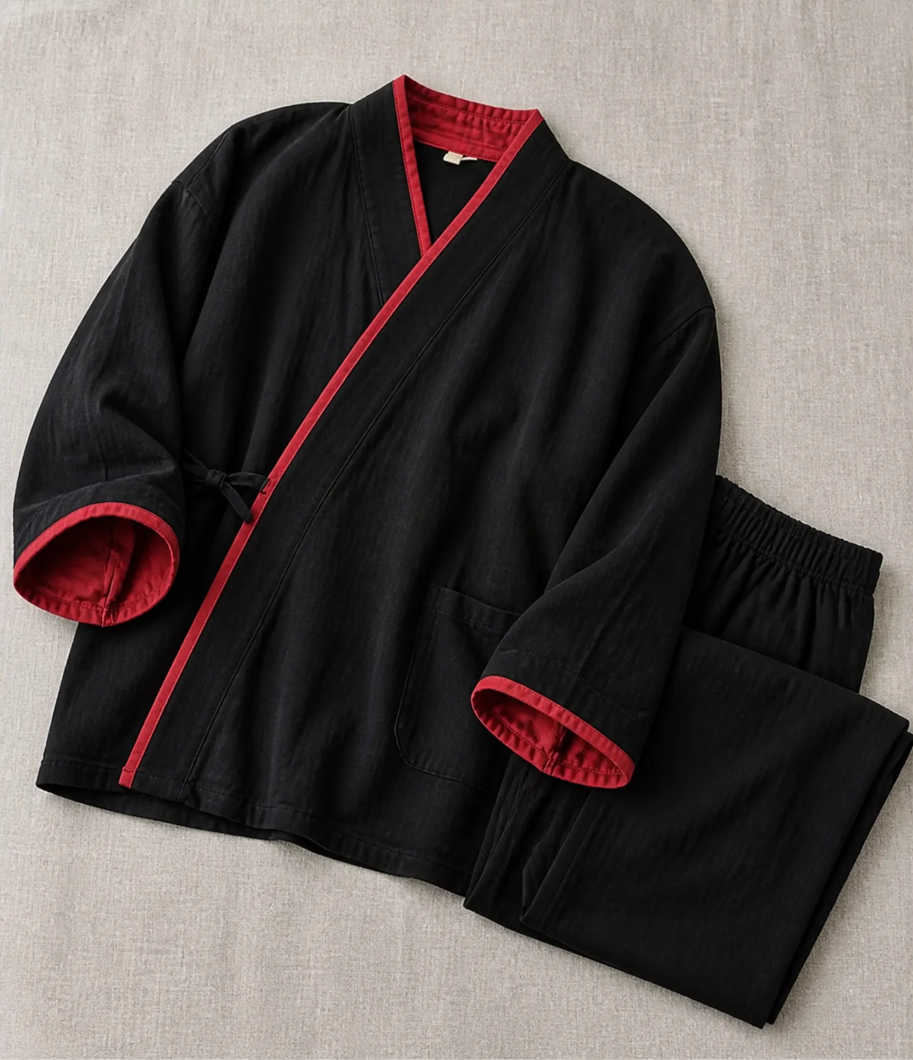 Seapoom Japanese Cotton Samue Kimono Pajama Set