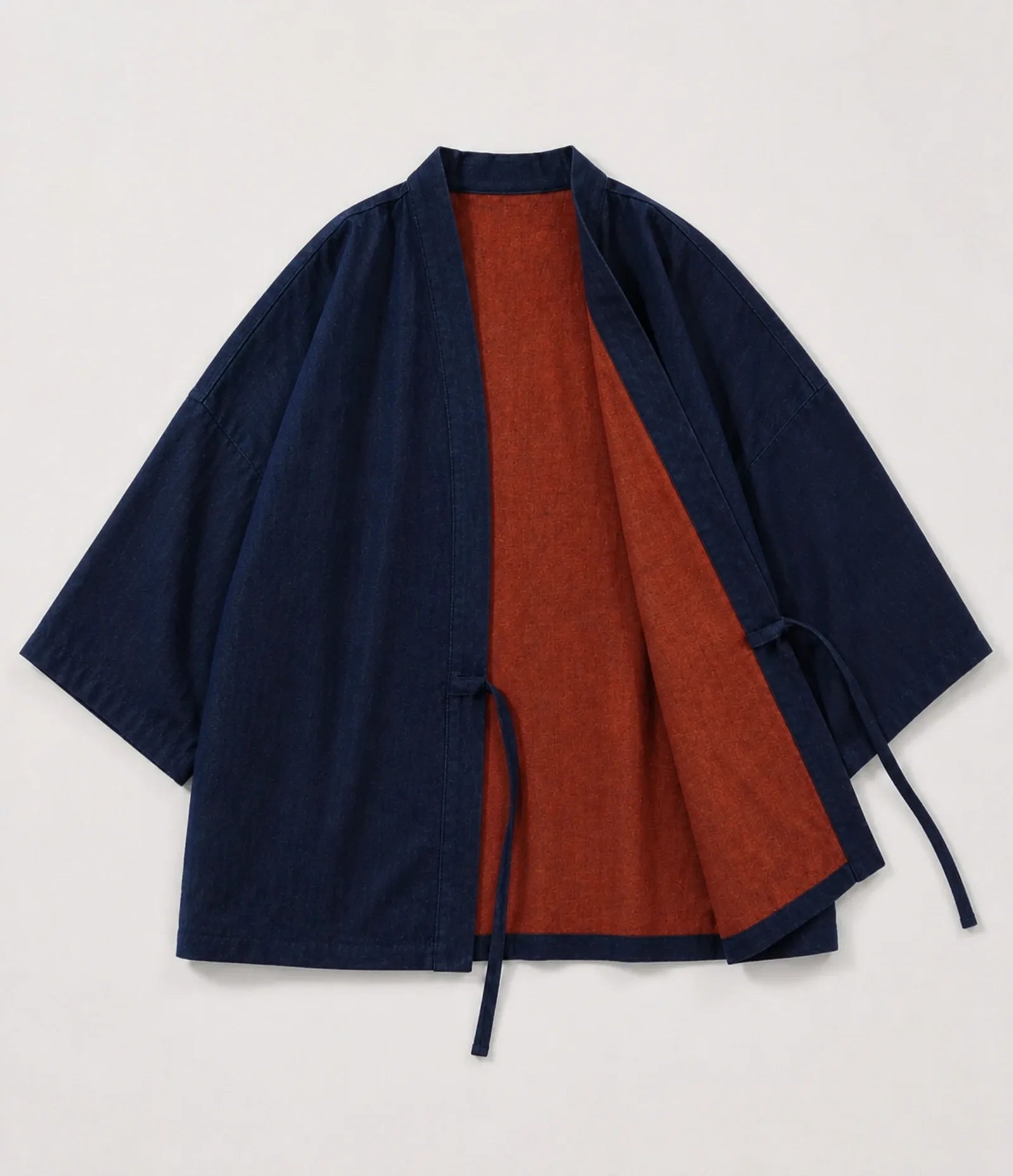 100% Cotton Japanese Kimono Jacket | Lightweight Reversible Haori