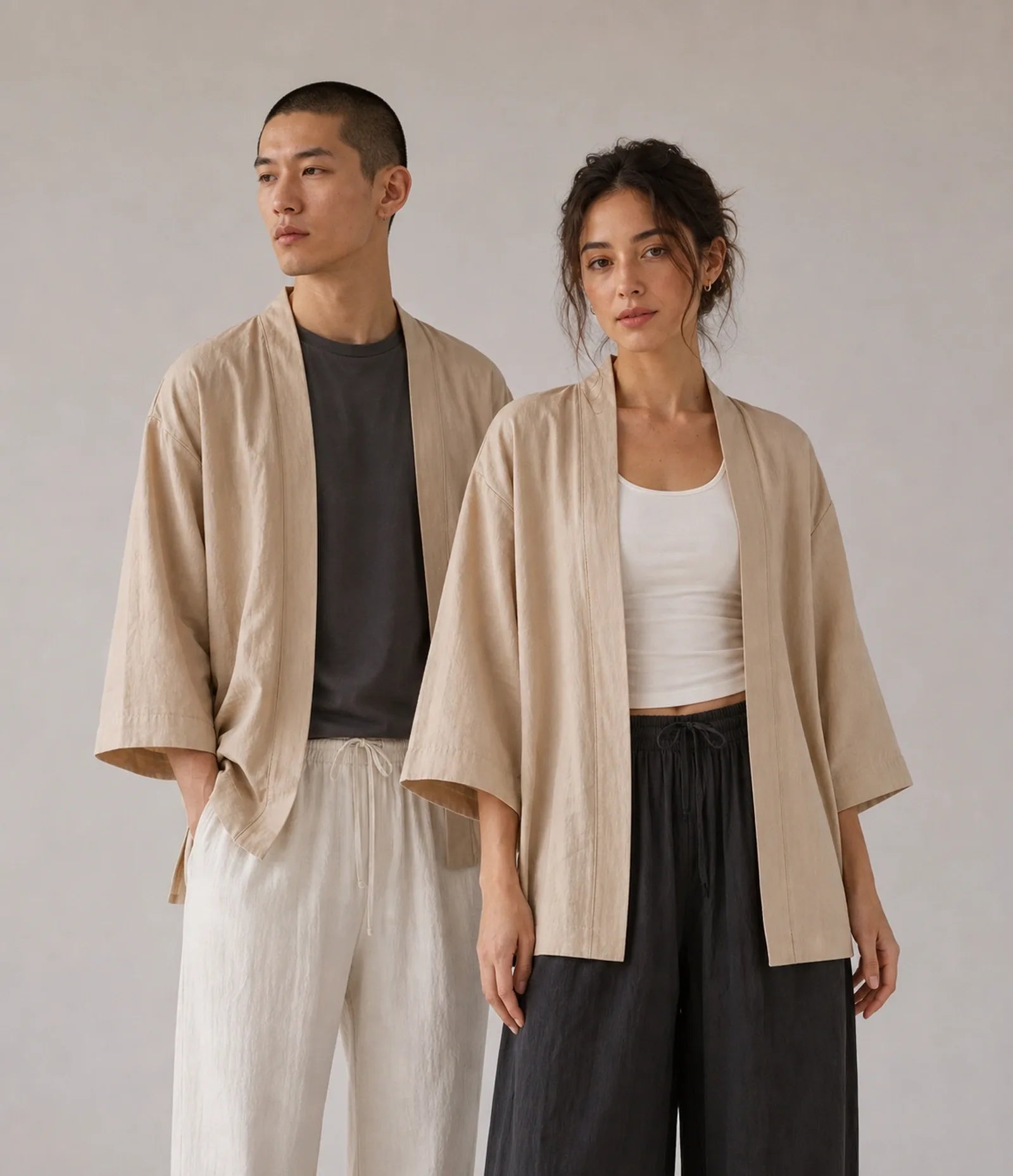 Seapoom 100% Cotton Japanese Haori Kimono Jacket