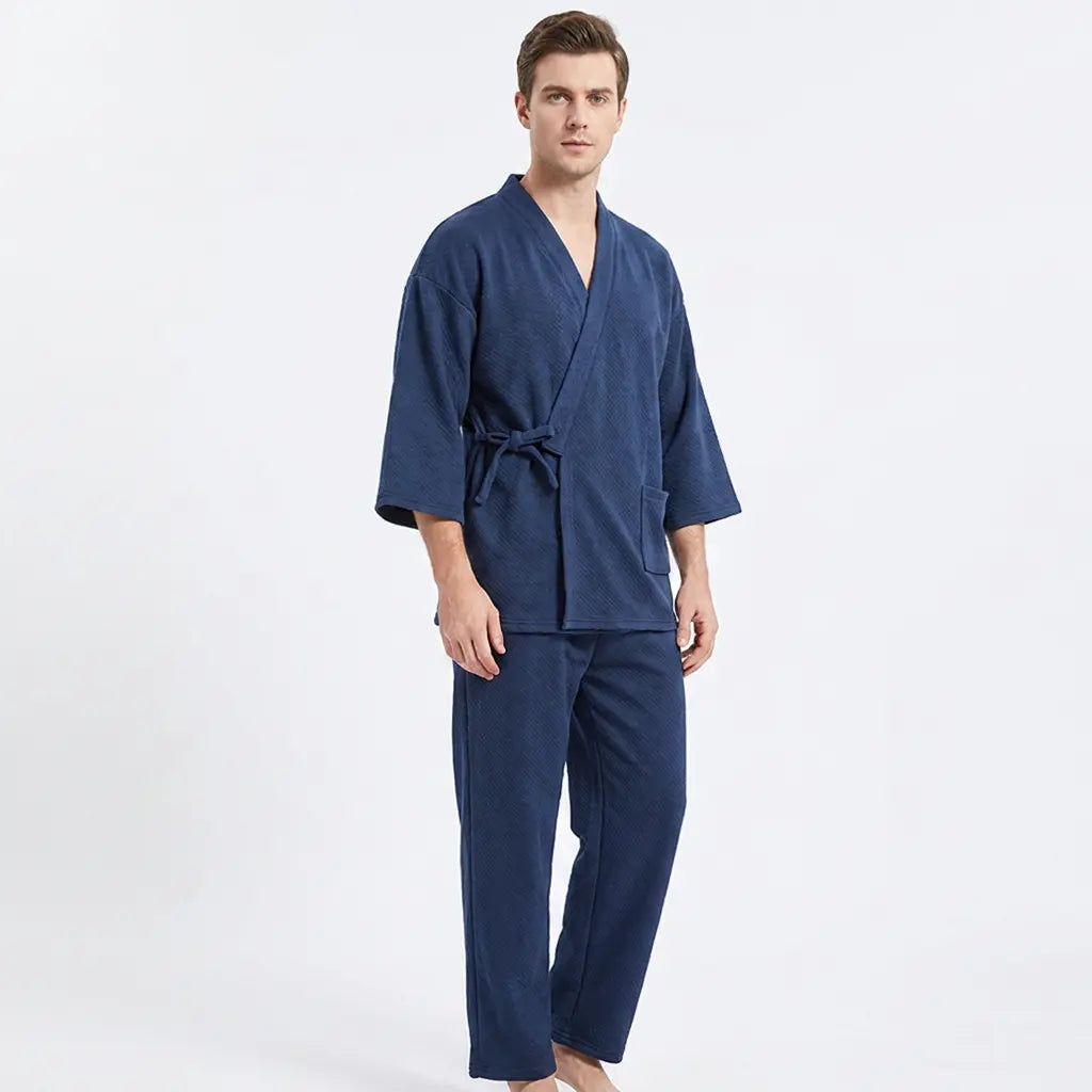 Seapoom 100% Cotton Japanese Samue Lounge Set - Kimono