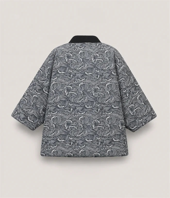 Seapoom Japanese Hanten Padded Cotton Kimono Jacket