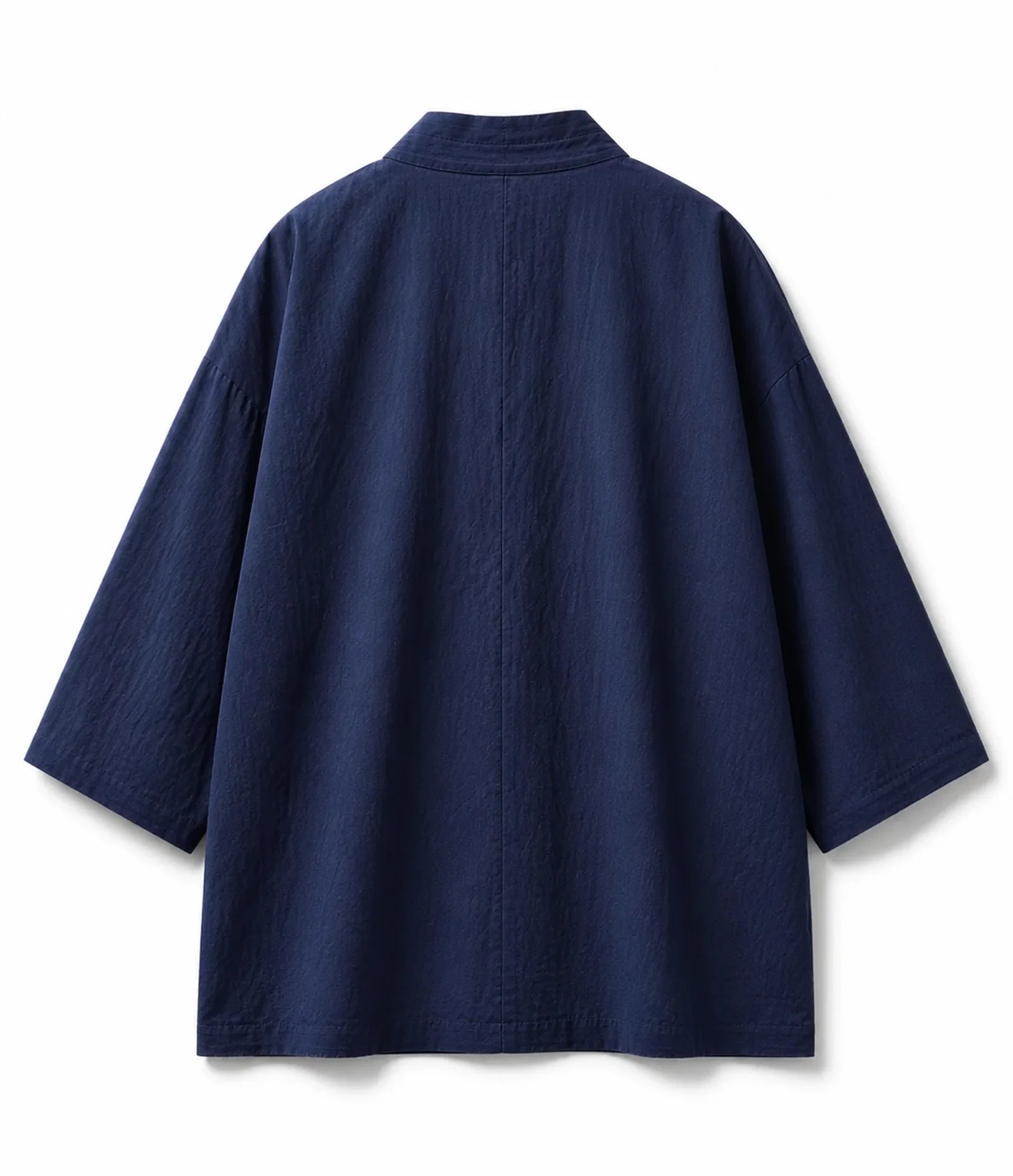 100% Cotton Japanese Haori Kimono Jacket - Lightweight Navy Kimono Cardigan