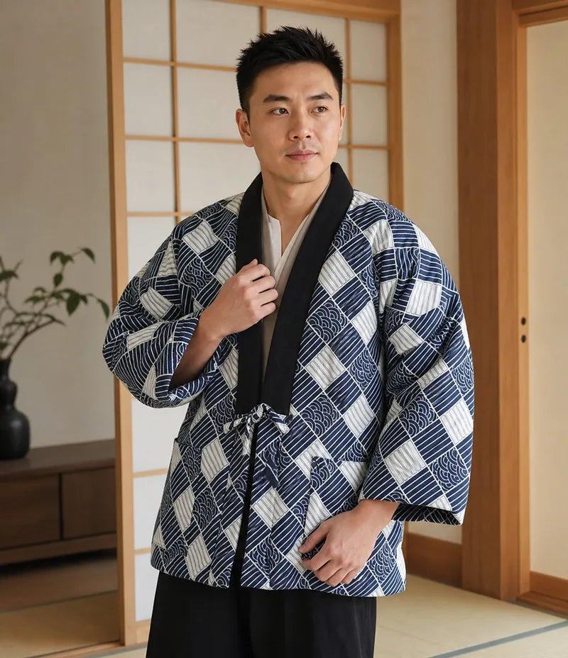 Seapoom Japanese Cotton Hanten Kimono Jacket