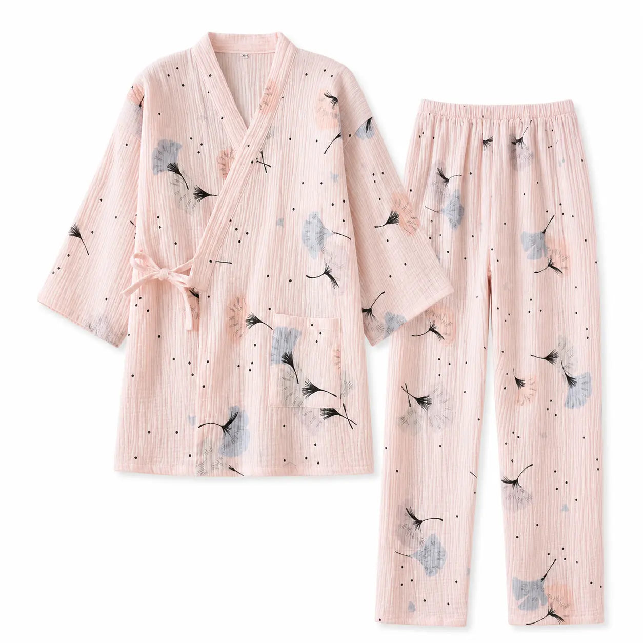 Seapoom Japanese Cotton Samue Lounge Set - Soft Kimono