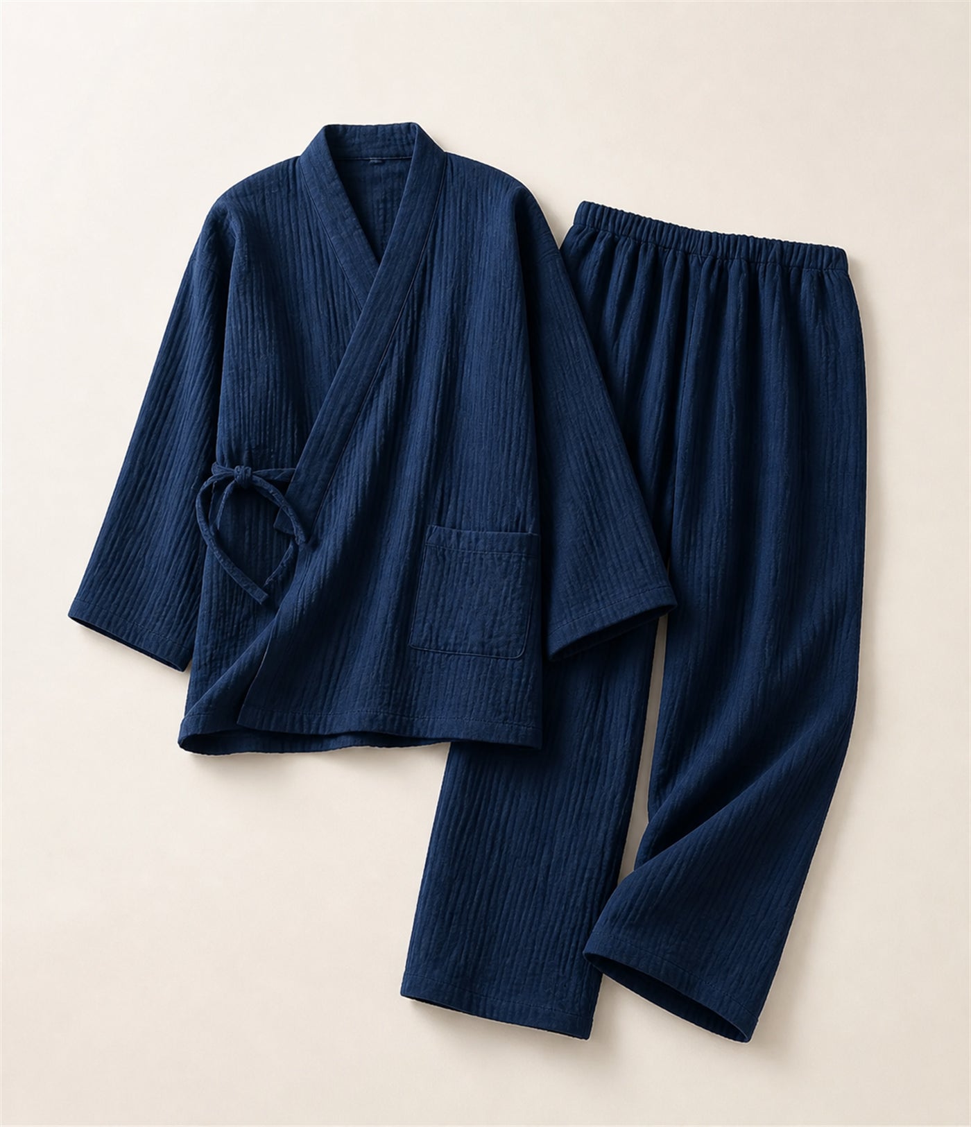 Seapoom Japanese Cotton Kimono Pajamas Set