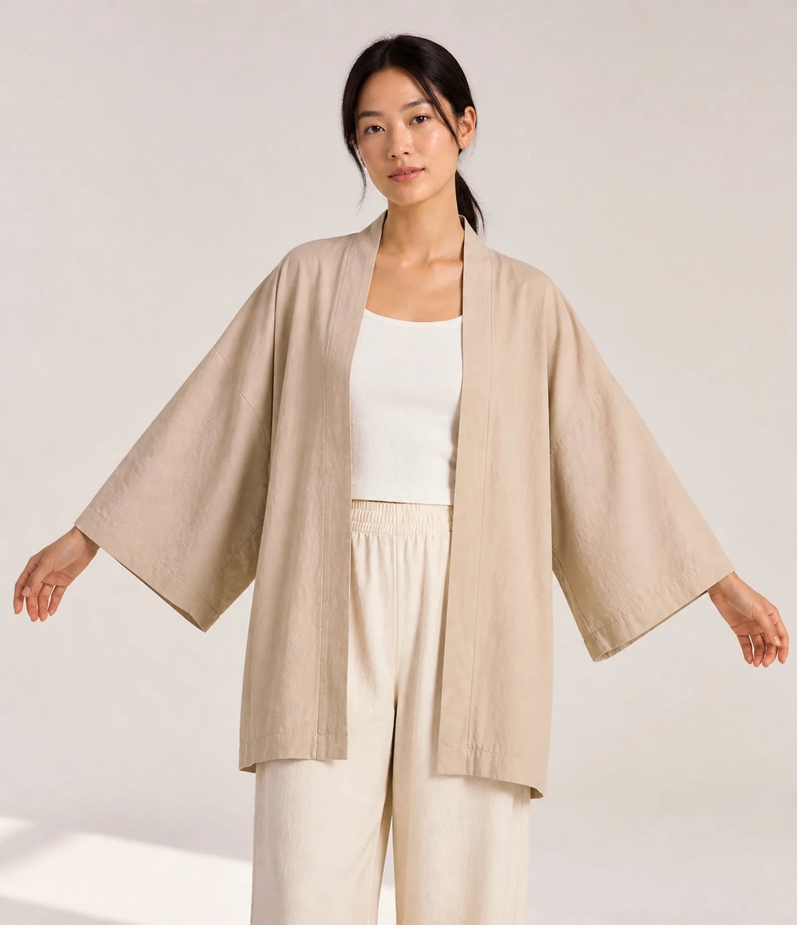 Seapoom 100% Cotton Japanese Haori Kimono Jacket