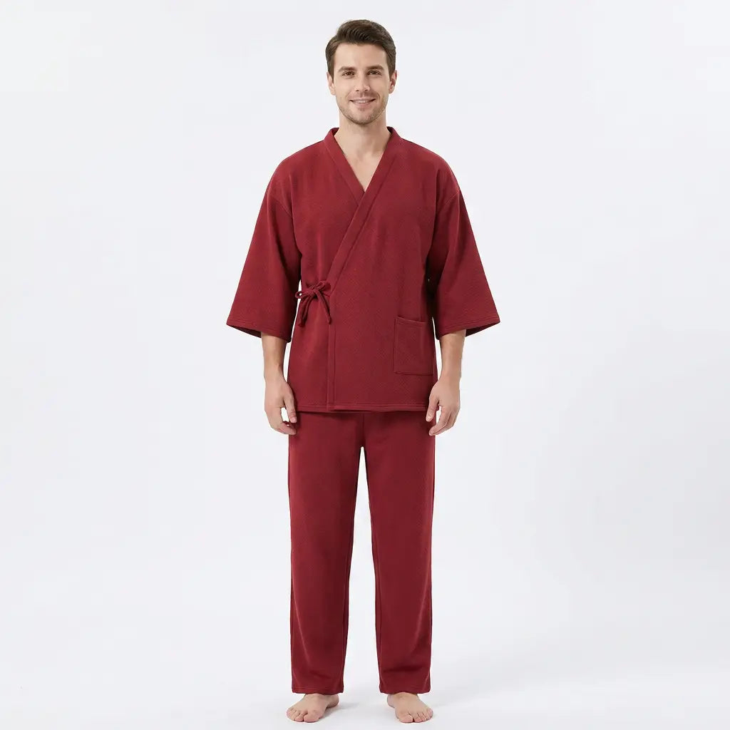 Seapoom 100% Cotton Japanese Samue Lounge Set - Kimono