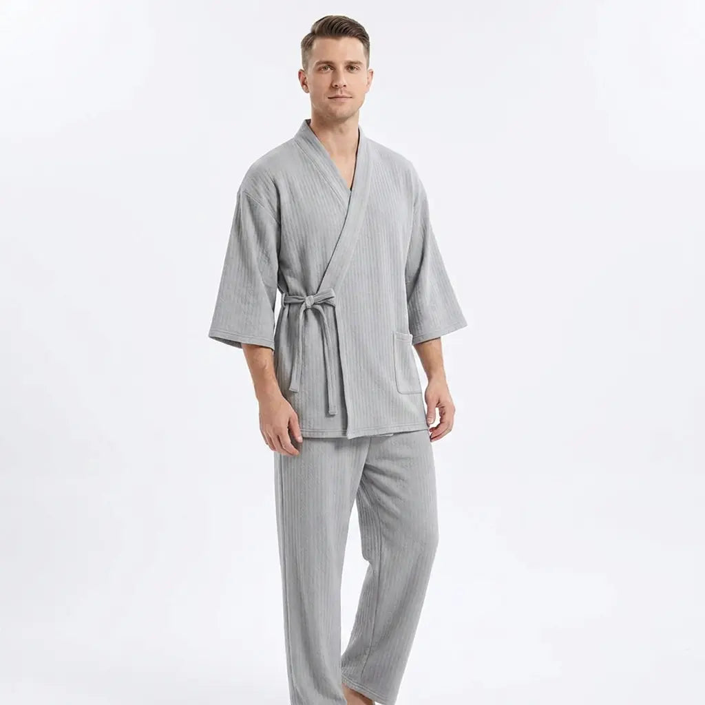Seapoom 100% Cotton Japanese Samue Lounge Set - Kimono