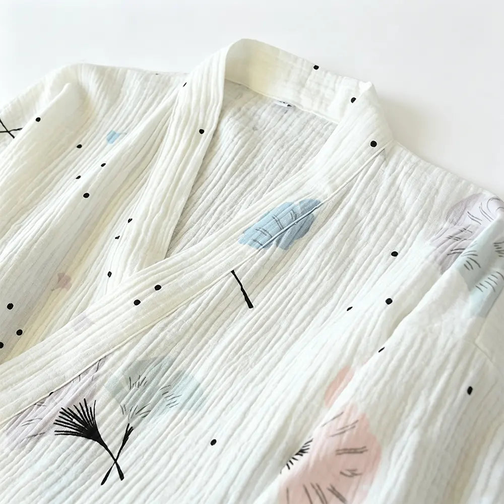 Seapoom Japanese Cotton Samue Lounge Set - Soft Kimono