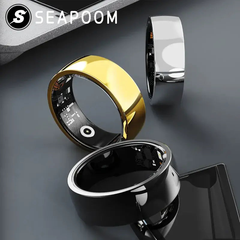 Seapoom Smart Ring, Sleep Tracker, Activity & Fitness Tracker, Blood Oxygen Tracker